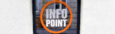 Infopoint Logo an Scheibe, Copyright: SWS