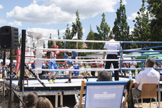 Boxvorführungen am Strand, Copyright: maxpress