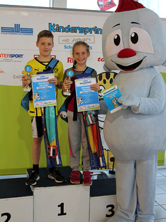 Alexa Leukert (r.) und Hannes Galling - die Sieger der 4. Klassen, Copyright: SWS